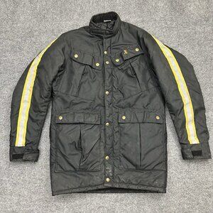 VTG Malcolm Smith Racing Jacket Mens Sz Small Black Racing Motocross Off Road